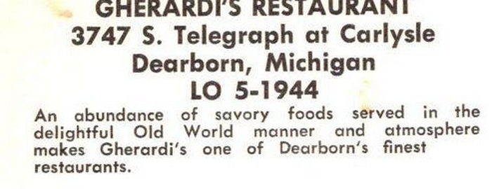 Gherardis Restaurant - Vintage Postcard